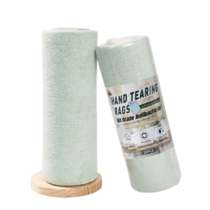 Ashy Premium Hand-Tearing Microfiber Cleaning Rags (20PCS Roll)
