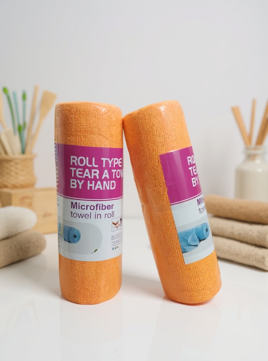 CleanHomeBD microfiber roll towel প্যাকেজড প্রোডাক্ট